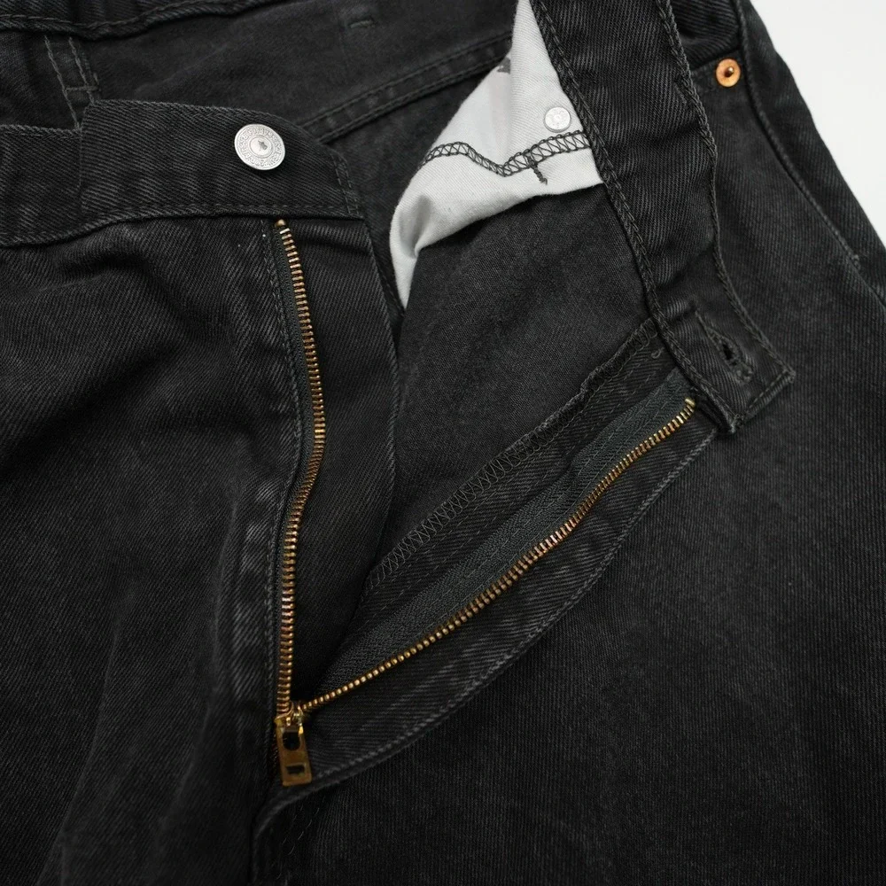 Levis 550‎ Black Jeans Men's 42x30 (40X29) Denim Relaxed Fit Casual Pants Baggy